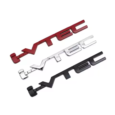 3D IVTEC Logo Metal Emblem Badge Decals Car Sticker for Honda City cb400 i-VTEC vfr800 Civic Accord 