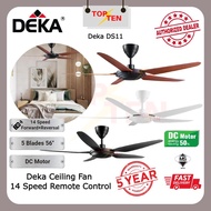 Deka DS11 56” Ceiling Fan 7 Speed Remote Control DC Motor Ceiling Fan Kipas Siling Deka Energy Saving DC Inverter Fan