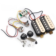 HH Guitar Humbucker Pickups with 3-way Switch 500K Potentiometer 1T1V Wiring Harness Prewired