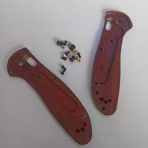 1 Pair Wooden Grip Handle Scales For Benchmade Griptilian 551 Pocket Knife