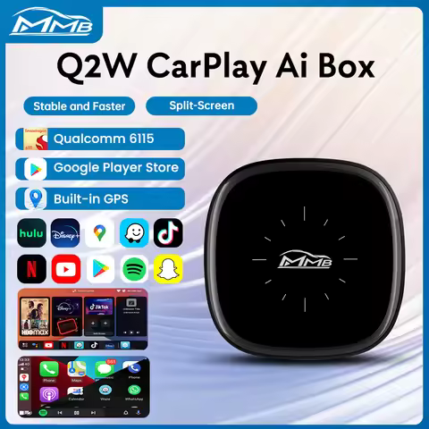 MMB Max Box Android13 QCM6115 8-Cores Wireless CarPlay Android Auto Ai Box 4+64G Online Upgrade 4G S