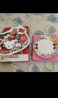 hello kitty 經典造型瓷盤 7-11 迪士尼 碗盤 TSUMTSUM