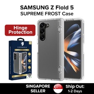(SG) LionShield Samsung Z Fold 5 With Hinge Protection Case Supreme Frost Phone Casing - Matte Clear