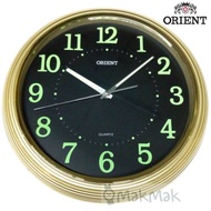 [100% Original] ORIENT Wall Clock QUARTZ OD177 MATT GOLD Jam Dinding OD 177 GLOW IN DARK