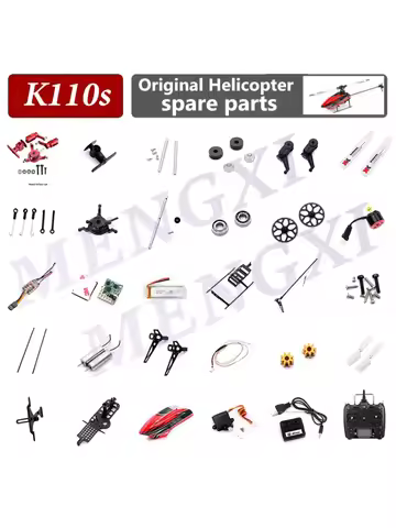 Wltoys XK K110S K110 V977 Accessories Parts RC Helicopter Brushless Motor Blade Gear ESC Receiver Ma