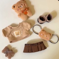 20CM cm Cotton Doll Clothes Plush Dress Up Humanoid Doll Doll Exquisite Baby Clothes Set Girl Gift 1