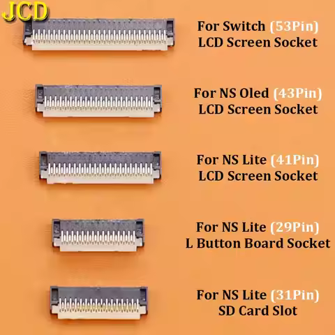 29/31/41/43/53Pin FPC SD Card Slot L Button Board FPC Socket LCD Screen Flex Cable Clip Ribbon Conne