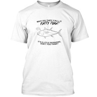 Good Printed Soft Fatty Tuna Fashion Casual T-Shirt Mens