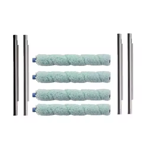 4/8PCS Floor Washing Robotic Cleaner Main Brush & Scraper Replacement for ilife W400 Floor Washing R