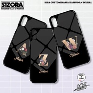 Case CUSTOM Initials Name Can REQUEST Name Like Like HARDCASE GLASS 2D GLASS PREMIUM FOR ALL TYPE Mo