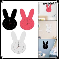 [ Rabbit Wall Clock Kids Wall Clock Wall Hanging Clock Decorative Clocks for Walls for Farmhouse Kitchen Classroom Living Room