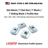 Slot Block / T Sliding Block / T Block / Square Nut / Profile Nut for 20/30/40/45 Series Aluminium P