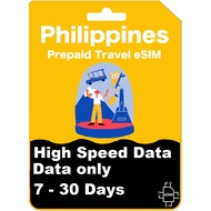 【eSIM】 Philippines High Speed Data eSIM 【7 - 30 Days】