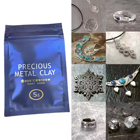 Art Silver Clay 5g Hard Type Clay Metal Homemade Art Material Pure Silver 99.9% for Original Ring Ma