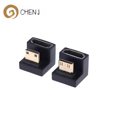 360 Degree Angled U-shaped L Converter Mini HD Male to HDMI-compatible 2.1V Female Extension 4K 8K 6