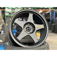 New 18x9.5J AOW SPOON Rim (set of 4) Matt Black 5x120 for Honda Civic Type R FK8R