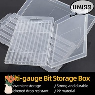 UMISTYDREAM9IQ0 1Pcs Tool Parts Storage , Plastic Multi-gauge Drill Bits Storage Box, Durable 5/10 H