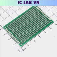 [3 Pieces]- FR4 PCB Solder Test Board 4x6cm Blue Coated 2 Sides Ic Lab VN
