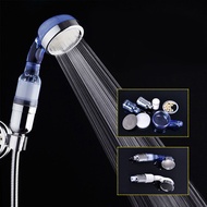 3 Modes Bath Shower Adjustable Jetting Shower Head High Pressure Saving Water Bathroom Anion Filter