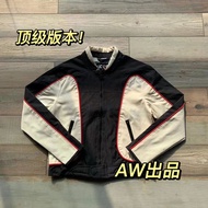 KY5O Diesel same type Wang Heyi black and white stitching locomotive racing suit jacket jacket jacket ins