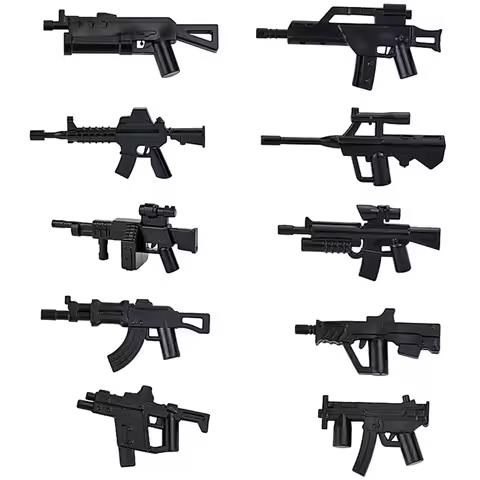 MOC City Military WW2 Model Series Weaponry Gun Assemble Wars Building Blocks Bricks Toys Gifts for 
