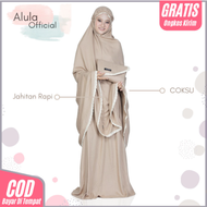 Mukena Travelling Katun Rayon Renda Silky Premium Dewasa Jumbo - Mukena Katun Rayon Renda Silky Polo