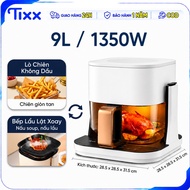 Tixx 1350W Oil-Free Fryer Multifunctional Oil-Free Fryer Large Capacity 9L Air Fryer