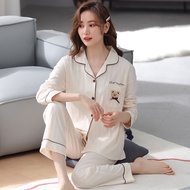 ❀100% Cotton Pajama Sets for Women Solid Large Size XXL XXXL Pyjamas Loose Home Suit Sleepwear Cotto