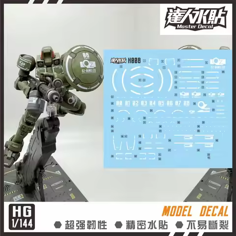 Master Decal H008 for HG 1/144 OZ-06MS Leo Mobile Suit Model Building Tools Hobby DIY Water Sticker