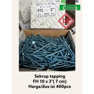 F+AB 10X3" PRICE FOR TAPPING SCREWS fh 10 x 3" (7cm) WOOD SCREWS