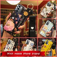 Cute Cartoon phone case for Samsung galaxy S21 Ultra S20FE S20 Ultra S20 Plus S20 S10 Plus S10 S9 Plus S8 Plus NOTE8 9 10 pro note 20 ultra Wristband Holder Back  case with strap