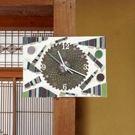 手工藝 風藝術掛鐘 藝術掛鐘 再利用割草機刀片製成的掛鐘 再利用舊木料製成的木製掛鐘 223