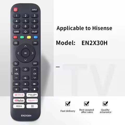 ZF applies to For Hisense Smart TV 55 inch Remote Control EN2X30H VIDAA 32A5600F 32A5620F 40A5600F 4