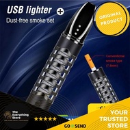 TERMURAH PIPA FILTER ROKOK 3IN1 ASBAK LIGHTER HOLDER PORTABLE GREEN CIGARETTE | COD