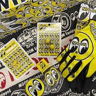 MOONEYES 騎士手套+配件組合包 黃色１(內有五樣商品)