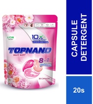 TOPNANO Capsule Detergent Silky Soft 20pcs (Pouch)