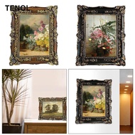 [TENOL] Photo Frame 5x7 Tabletop and Wall Hanging Retro Display Frame Embossed Photo