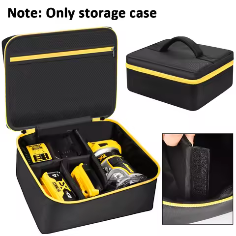 Cordless Router Storage Case for DEWALT 20V Max XR (DCW600B) & Makita 18V LXT (XTR01Z)–Holder with P