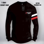 SEVENTY EIGHT Men's long sleeve cotton combed 24s premium Men's long sleeve t-shirt Wanita