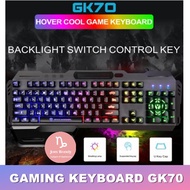 New Stock - GK70 Mechanical GAMING KEYBOARD 104keys Colour LED Backlight Gaming Keyboard G70 Keyboar