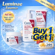 【Buy 1 Get 1】CeraVe Moisturizing Lotion & Cream for Itch and Eczema Relief | Formulated with Ceramid
