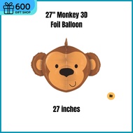 27" Monkey 3D Foil Balloon