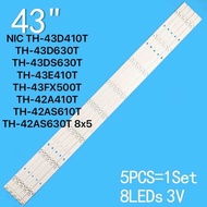 BACKLIGHTFor PANASO 43 NIC TH-43D410T TH-43D630T TH-43DS630T TH-43E410T TH-43FX500T TH-42A410T TH-42