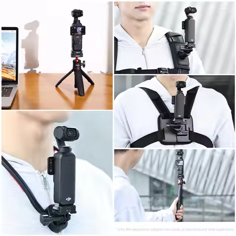 Ulanzi PK-10 Pocket 3 Expansion Adapter for DJI Osmo Pocket 3 for Backpack Clip Neck Mount Chest Str