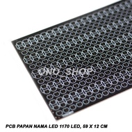 PCB Nameplate Led 1170 Led, 59x12 cm