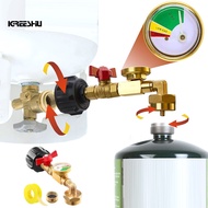 Camping Propane Refill Adapter Brass Propane Fill Adapter 1lb to 20lb Propane Tank Refill Adapter wi