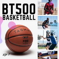 TARMAK ลูกบาสเก็ตบอล รุ่น BT500 FIBA เบอร์ 7 (สีน้ำตาล) ( Boys'Men's Size 7 (from 13 Years) Basketball BT500 - BrownFiba ) ลูกบาส  ลูกบาสเก็ตบอล บาสเกตบอล Basketball
