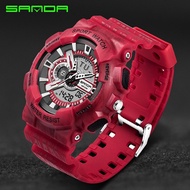 Mens Watches Top Brand Luxury SANDA Digital-watch G Style Military Sport Shock Watches Men LED Quart