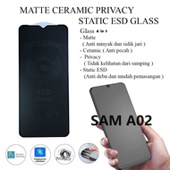 Matte CERAMIC PRIVACY STATIC ESD GLASS SAM A02 A02S A03 A03 CORE A03S M02 M02S M12 2021 A12 2020 A04