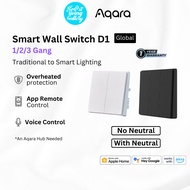 Aqara D1 Smart Wall Switch 1.2 (White, Dark Grey)